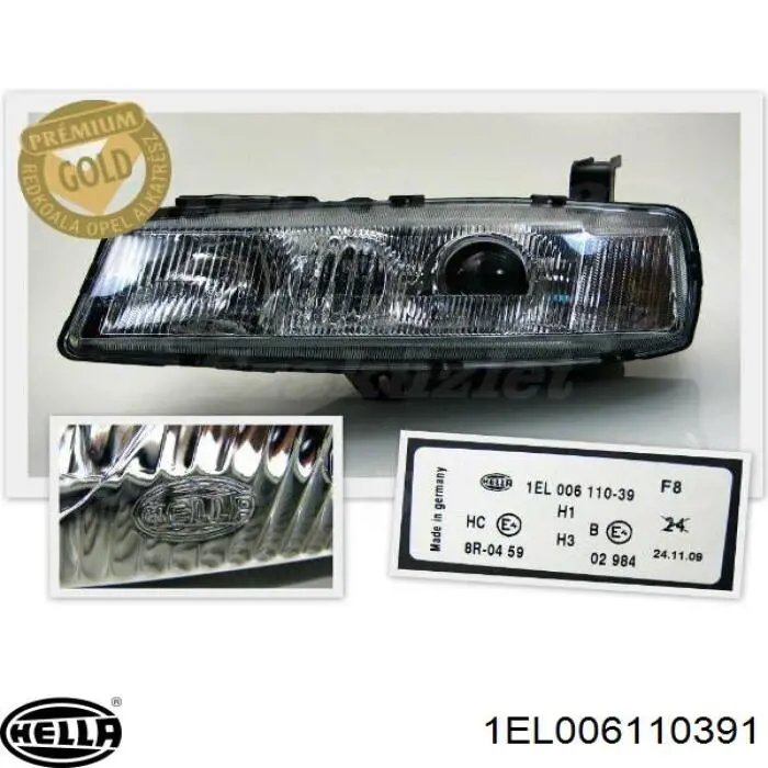 Luz esquerda HELLA 1EL006110391 preço, a partir de 273,71 USD