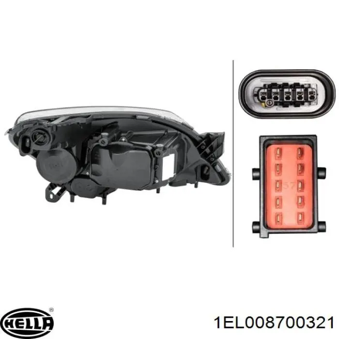 Luz direita 93190389 General Motors