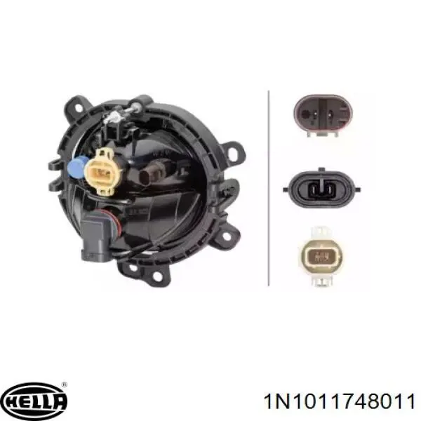 Luzes de nevoeiro esquerdas HELLA 1N1011748011 preço, a partir de 111,86 USD