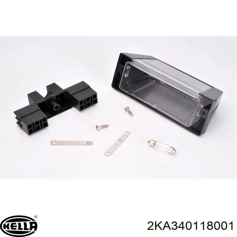 Lanterna da luz de fundo de matrícula traseira HELLA 2KA340118001 preço, a partir de 29,49 USD