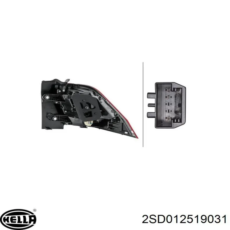 Lanterna traseira esquerda externa VAG 5NA945095B preço, a partir de 211,47 USD