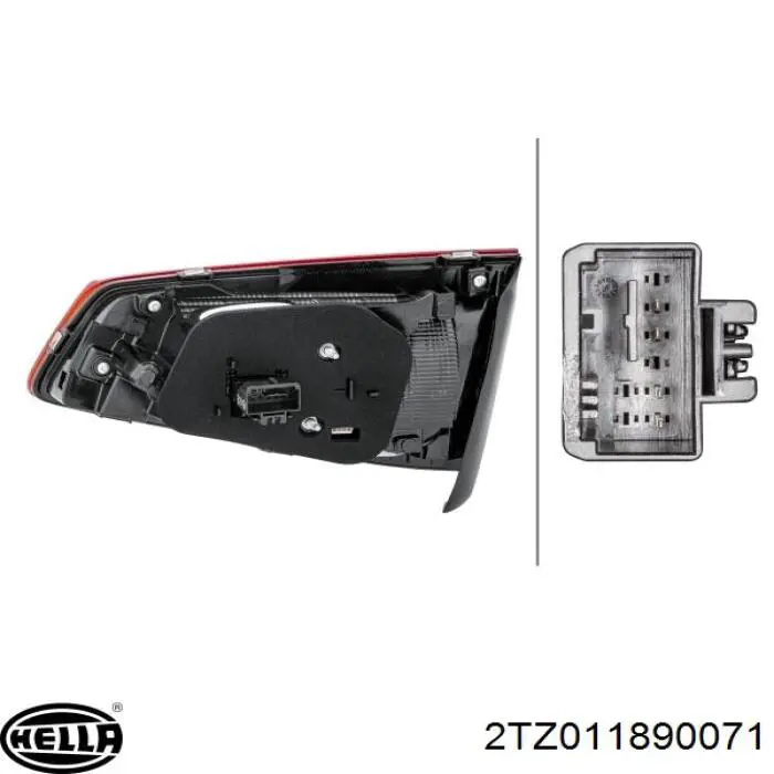 3G9945093D VAG Lanterna traseira esquerda interna