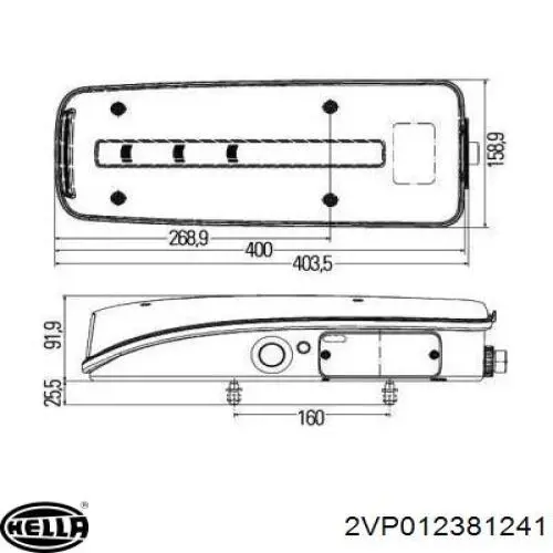 84416 Auger Lanterna traseira direita