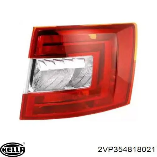 2VP354818021 HELLA Lanterna traseira direita