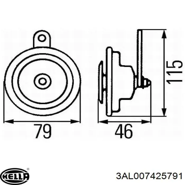 Compre 61338414385 BMW Sinal sonoro (cláxon)