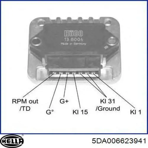 Compre 5DA006623941 HELLA Módulo de ignição (comutador)