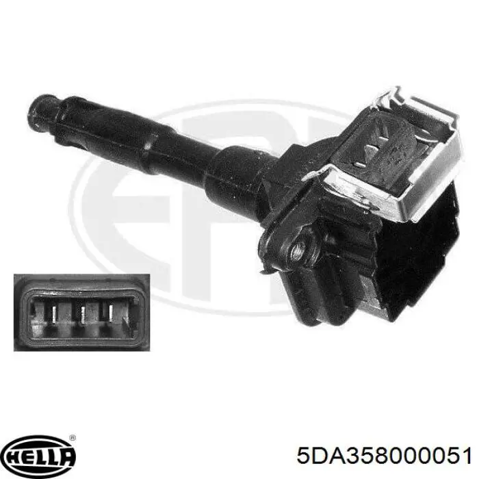 5DA358000051 HELLA Bobina de ignição