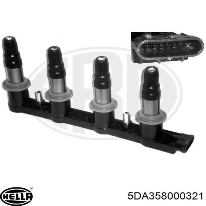 Bobina de ignição HELLA 5DA358000321 preço, a partir de 105,19 USD
