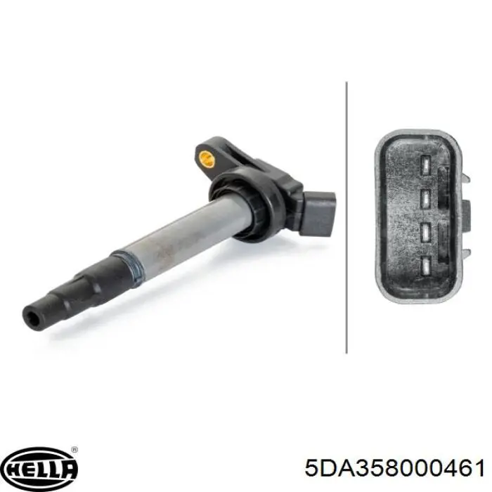 5DA358000461 HELLA Bobina de ignição