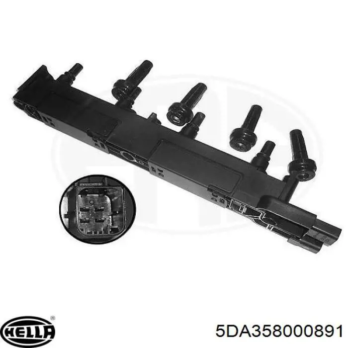 5DA358000891 HELLA Bobina de ignição