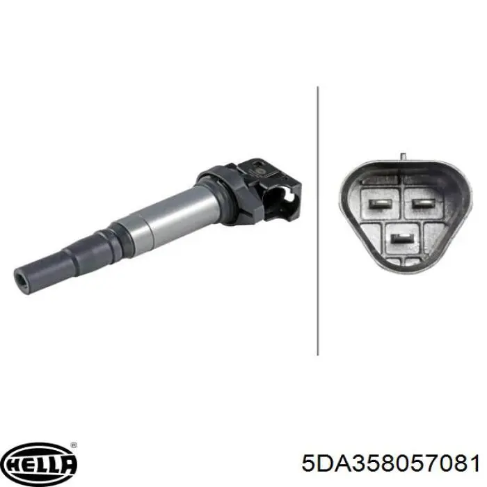 5DA358057081 HELLA Bobina de ignição