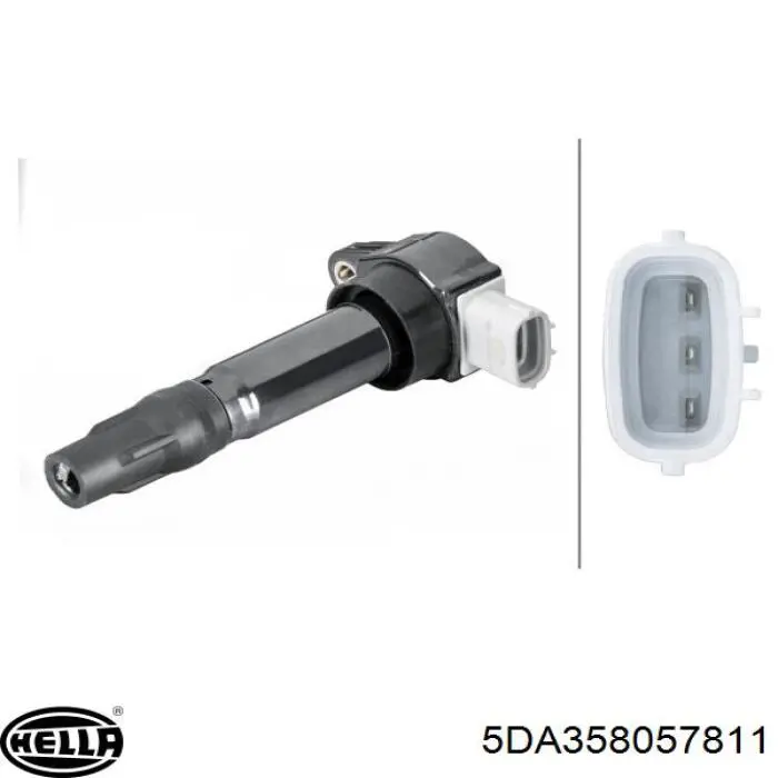 5DA358057811 HELLA Bobina de ignição