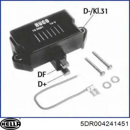 Compre 5DR004241451 HELLA Relê-regulador do gerador (relê de carregamento)