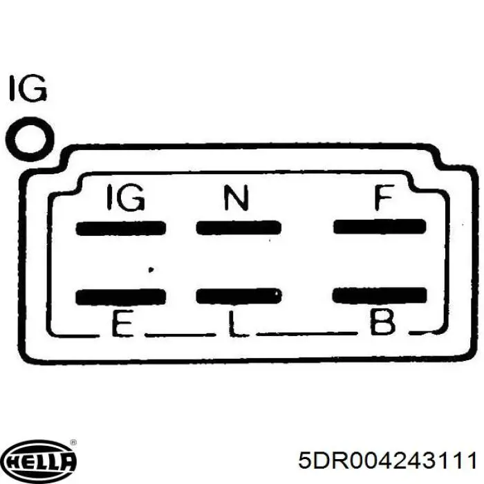 Compre 5DR004243111 HELLA Relê-regulador do gerador (relê de carregamento)