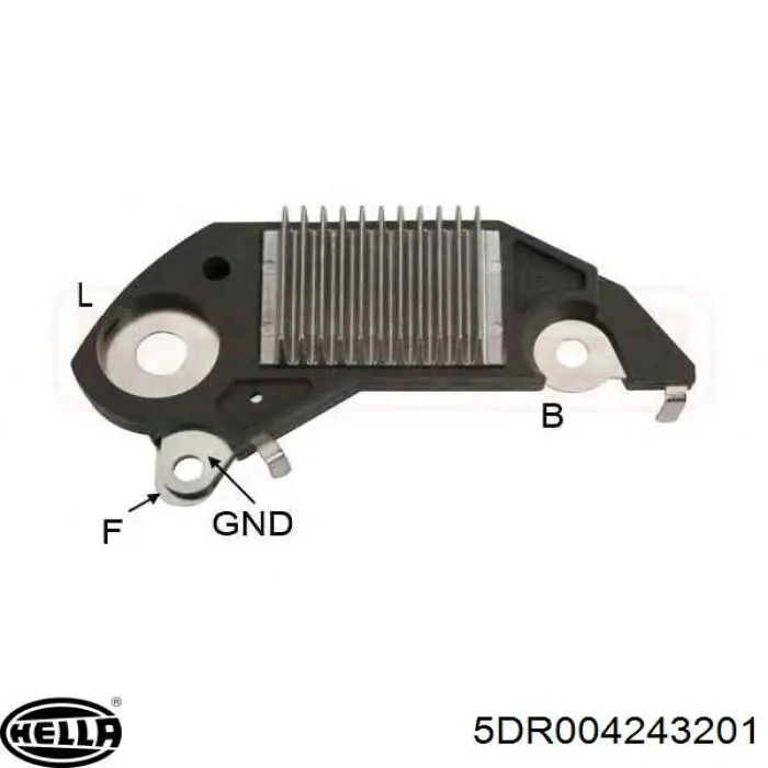 Compre 5DR004243201 HELLA Relê-regulador do gerador (relê de carregamento)