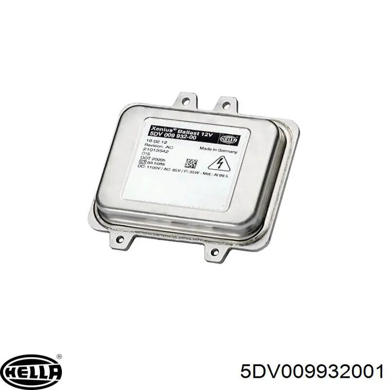 5DV009932001 HELLA Xénon, unidade de controlo