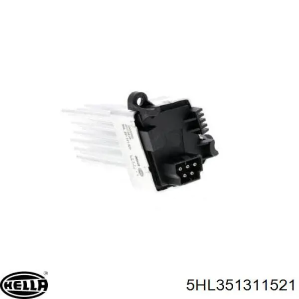 5HL351311521 HELLA Resistor (resistência) de ventilador de forno (de aquecedor de salão)