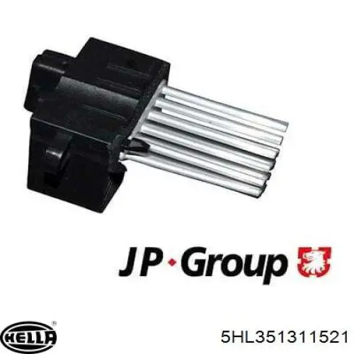 Resistor (resistência) de ventilador de forno (de aquecedor de salão) HELLA 5HL351311521 preço, a partir de 50,28 USD