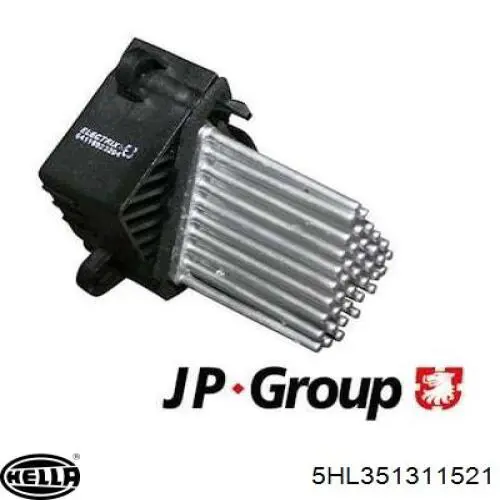 Compre 5HL351311521 HELLA Resistor (resistência) de ventilador de forno (de aquecedor de salão)