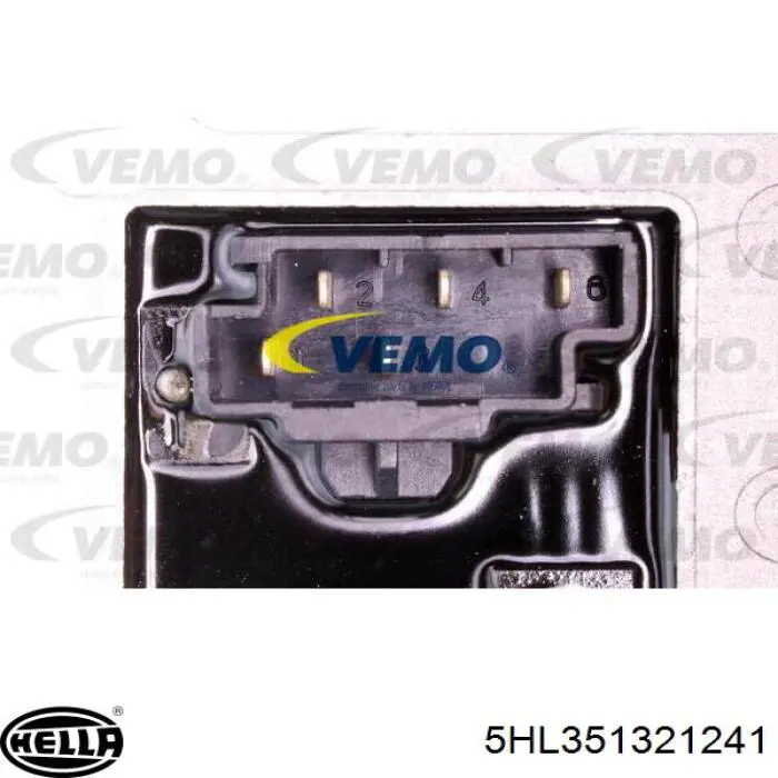 Resistor (resistência) de ventilador de forno (de aquecedor de salão) 5HL351321241 HELLA