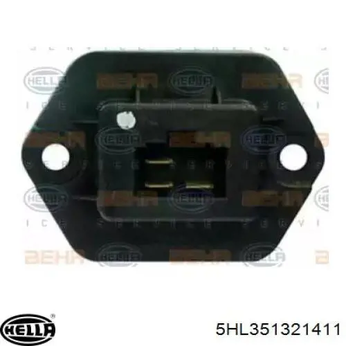 Resistor (resistência) de ventilador de forno (de aquecedor de salão) 4103KST1 Polcar
