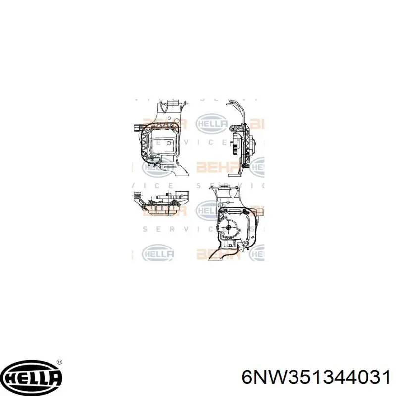 Compre 6Q1907511D VAG Acionamento de comporta de forno