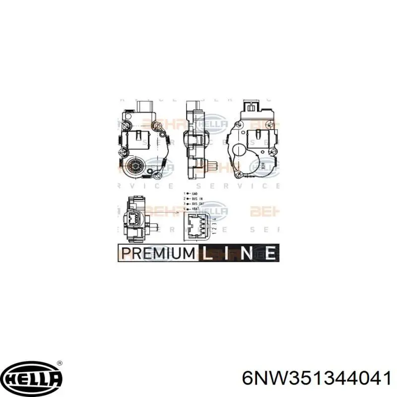 Acionamento de comporta de forno HELLA 6NW351344041 preço, a partir de 37,24 USD