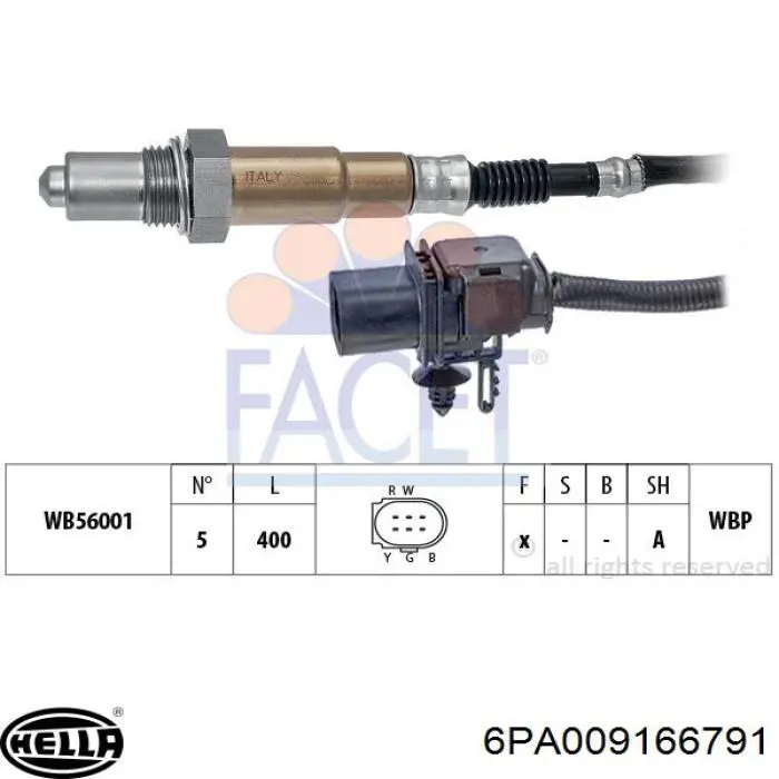 Sonda lambda, sensor de oxigênio até o catalisador HELLA 6PA009166791 preço, a partir de 111,64 USD