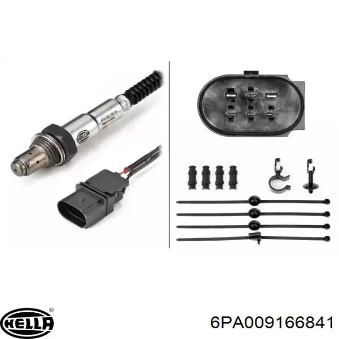 6PA009166841 HELLA Sonda lambda, sensor de oxigênio até o catalisador