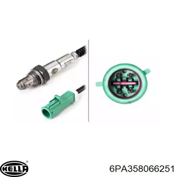 Compre 6PA358066251 HELLA Sonda lambda, sensor de oxigênio