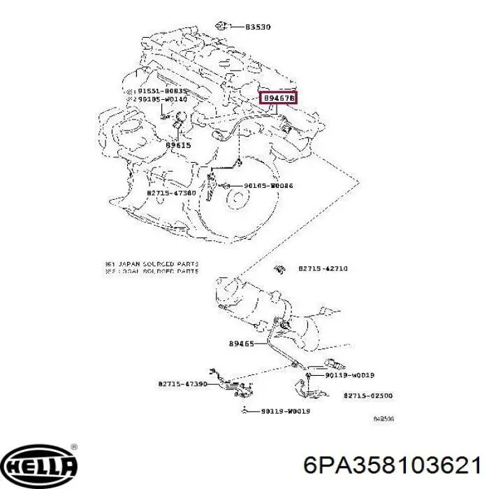 Sonda lambda, sensor de oxigênio até o catalisador Toyota 894670P020 preço, a partir de 71,63 USD