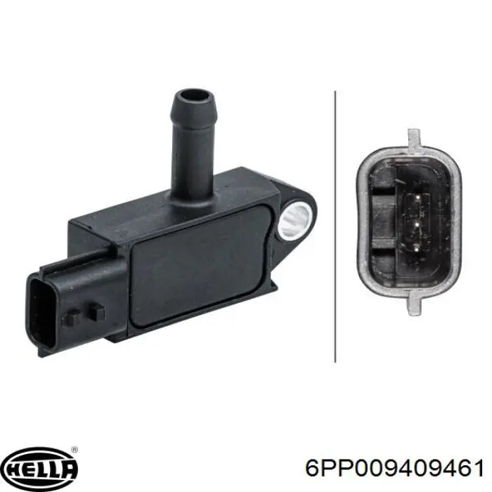 6PP009409461 HELLA Sensor de pressão dos gases de escape