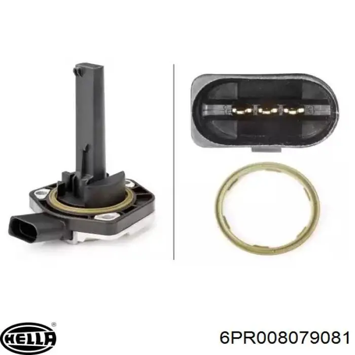 Compre 6PR008079081 HELLA Sensor do nível de óleo de motor