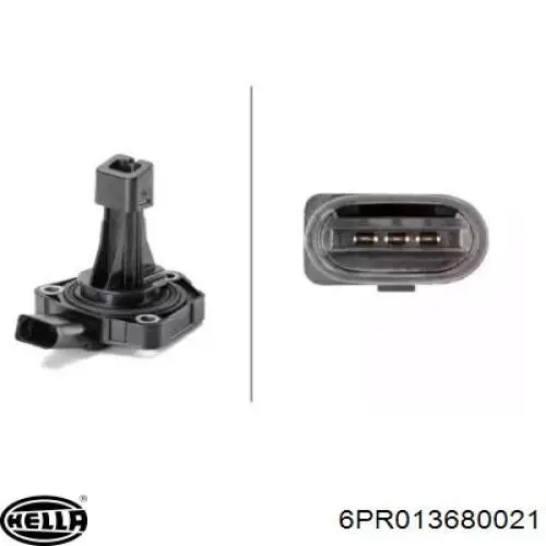 Compre 6PR013680021 HELLA Sensor do nível de óleo de motor