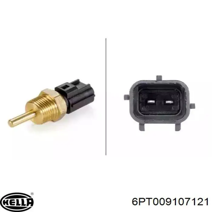 Compre 6PT009107121 HELLA Sensor de temperatura do fluido de esfriamento