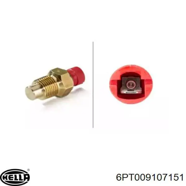Compre 6PT009107151 HELLA Sensor de temperatura do fluido de esfriamento, no dispositivo