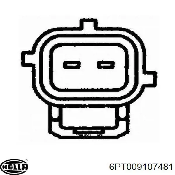 Compre 6PT009107481 HELLA Sensor de temperatura do fluido de esfriamento