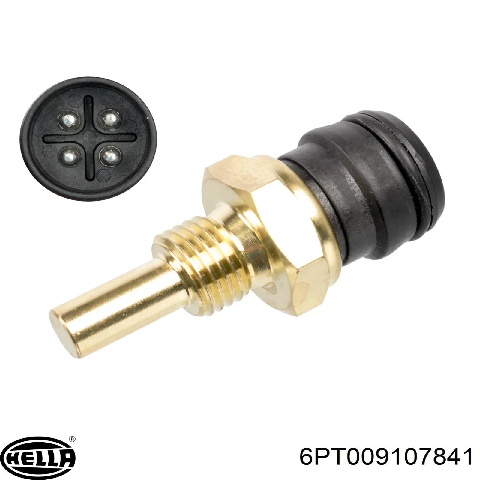 Compre 6PT009107841 HELLA Sensor de temperatura do fluido de esfriamento