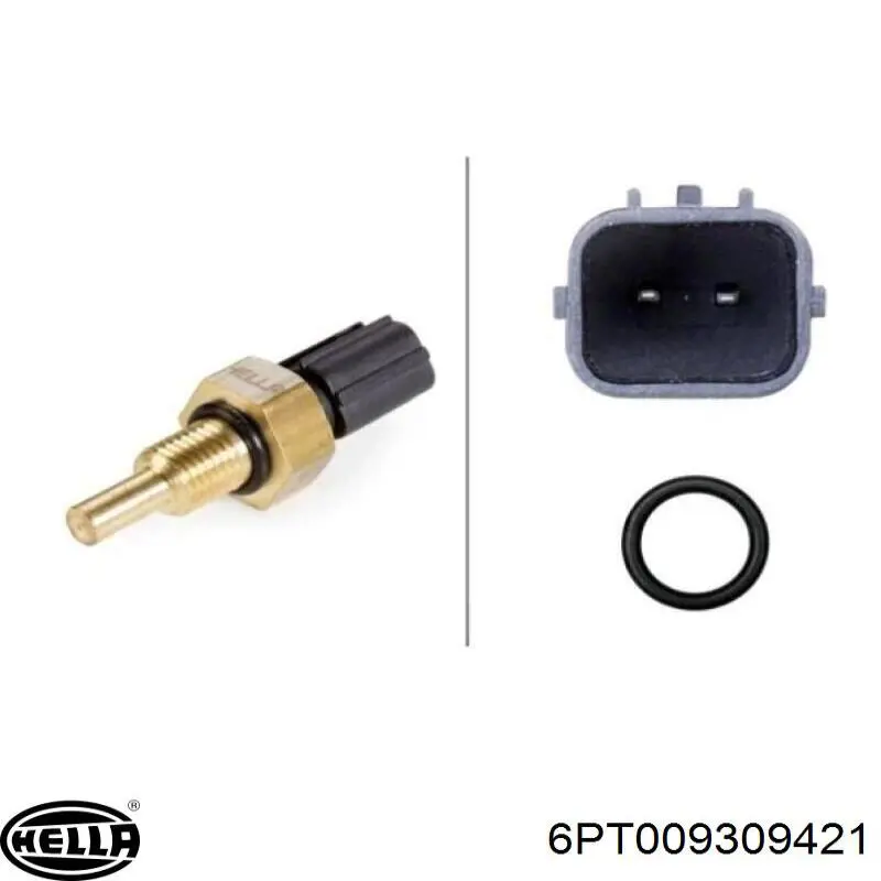 Compre 6PT009309421 HELLA Sensor de temperatura do fluido de esfriamento