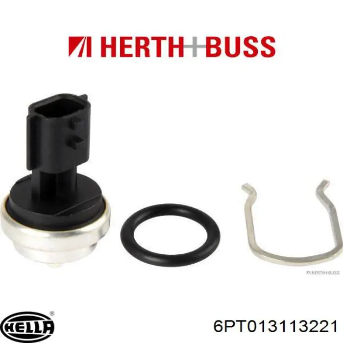 Compre 6PT013113221 HELLA Sensor de temperatura do fluido de esfriamento