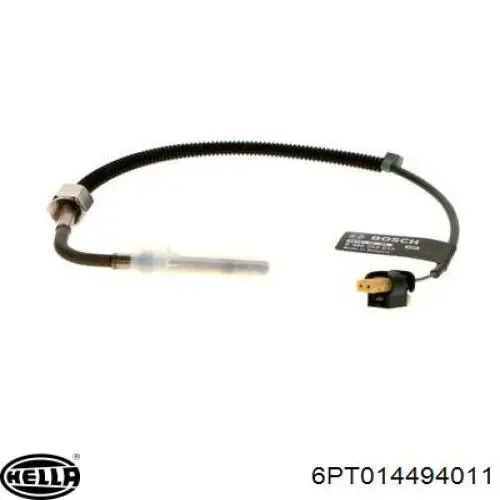 Sensor de temperatura dos gases de escape (GE), até o catalisador HELLA 6PT014494011 preço, a partir de 52,78 USD