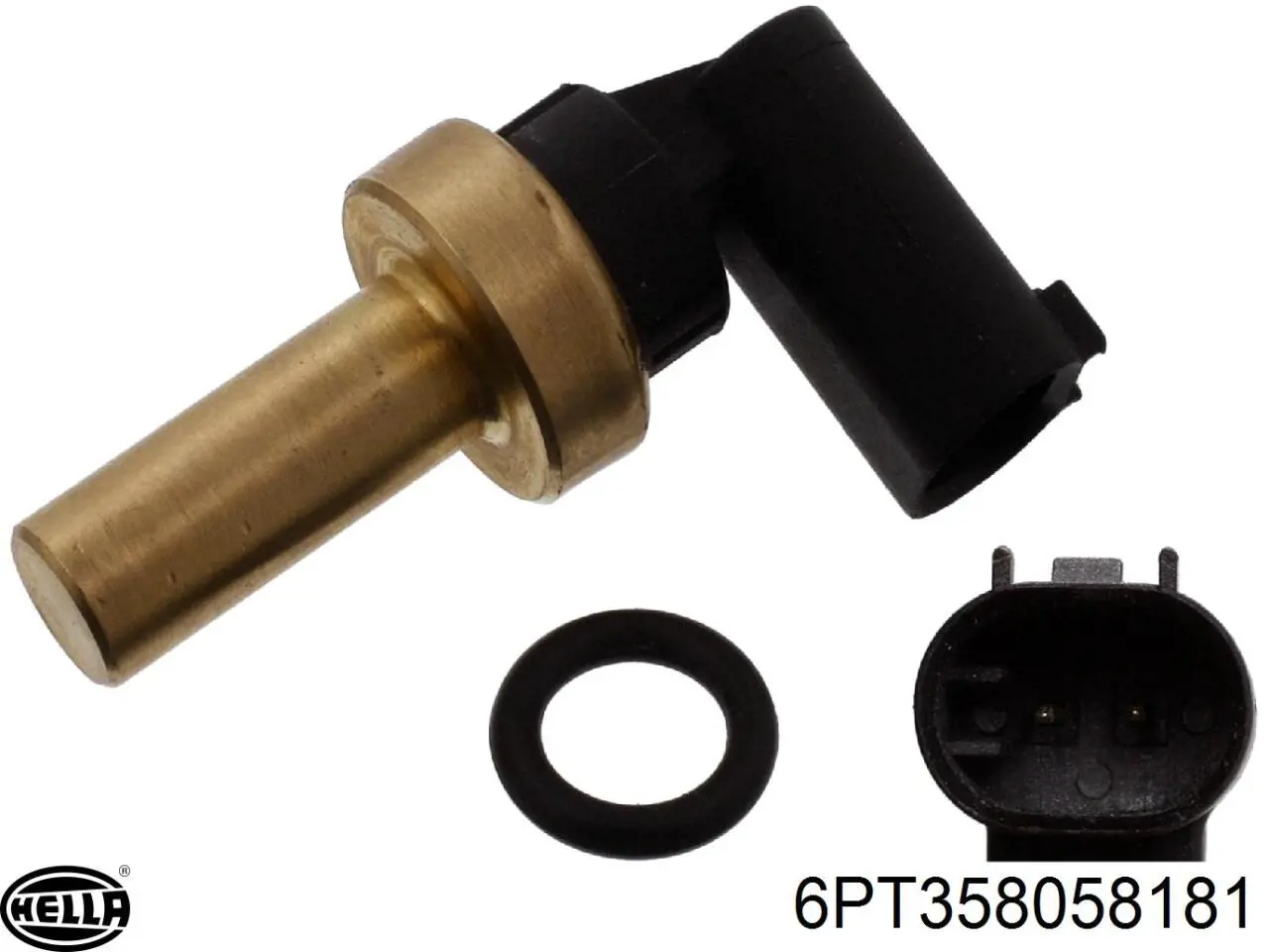 Compre 6PT358058181 HELLA Sensor de temperatura do fluido de esfriamento