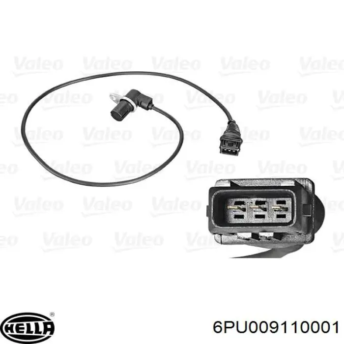 Compre 6PU009110001 HELLA Sensor de posição (de revoluções) de cambota