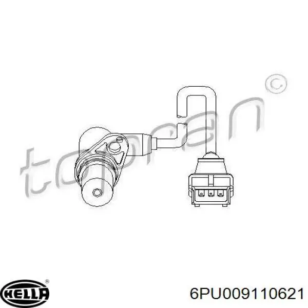 Compre 6PU009110621 HELLA Sensor de posição (de revoluções) de cambota