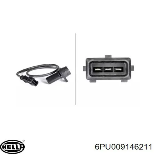 Compre 6PU009146211 HELLA Sensor de posição (de revoluções) de cambota