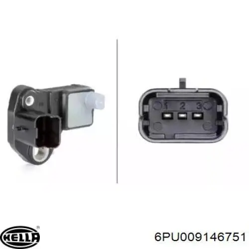 Sensor de posição (de revoluções) de cambota HELLA 6PU009146751 preço, a partir de 23,75 USD