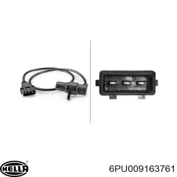 Compre 6PU009163761 HELLA Sensor de posição (de revoluções) de cambota