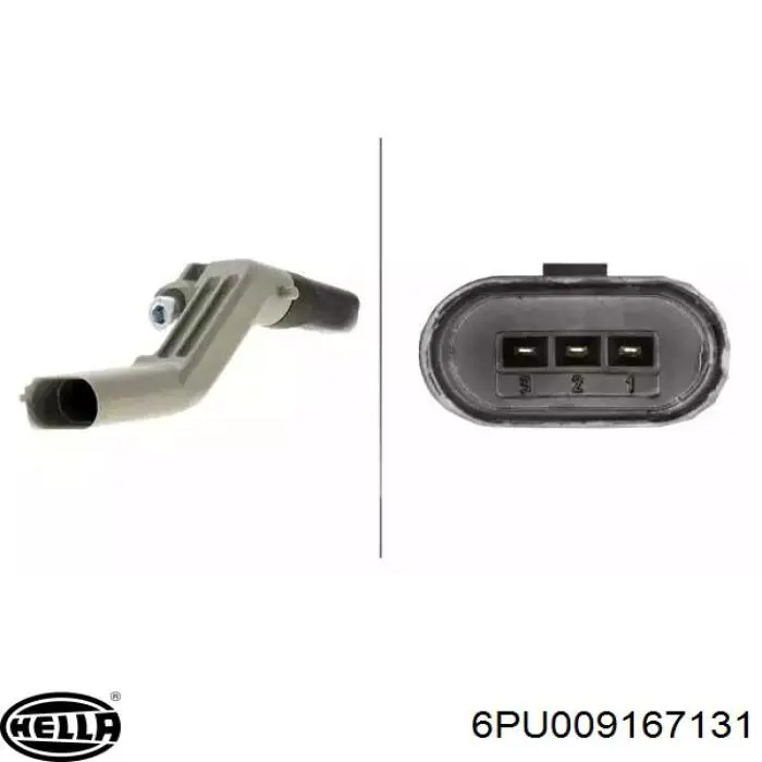 Sensor de posição (de revoluções) de cambota HELLA 6PU009167131 preço, a partir de 24,10 USD