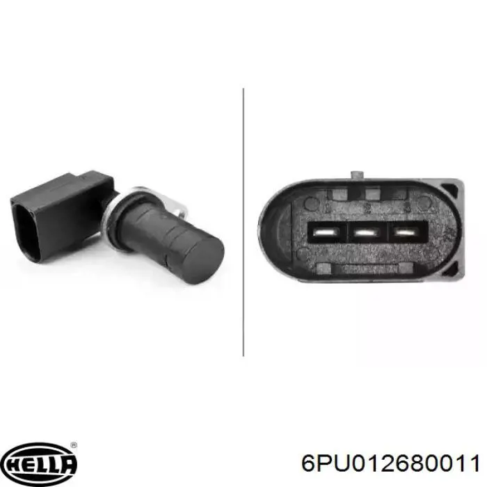 6PU012680011 HELLA Sensor de posição (de revoluções) de cambota