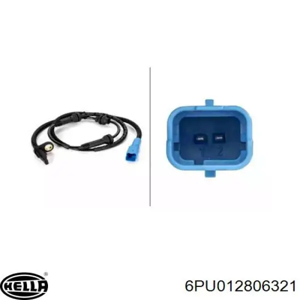 Compre 6PU012806321 HELLA Sensor dianteiro de ABS